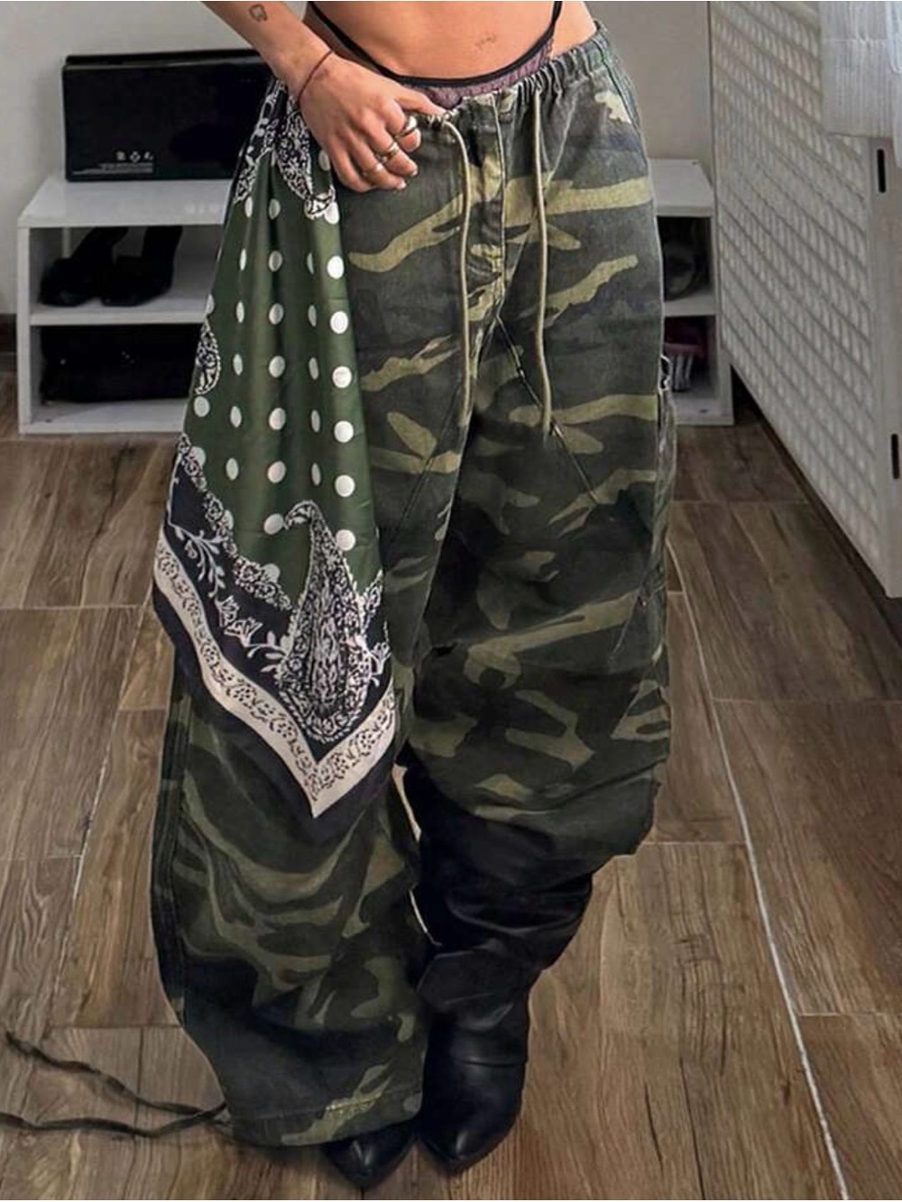 Denim camo
 Cargo Pants - Olive Green